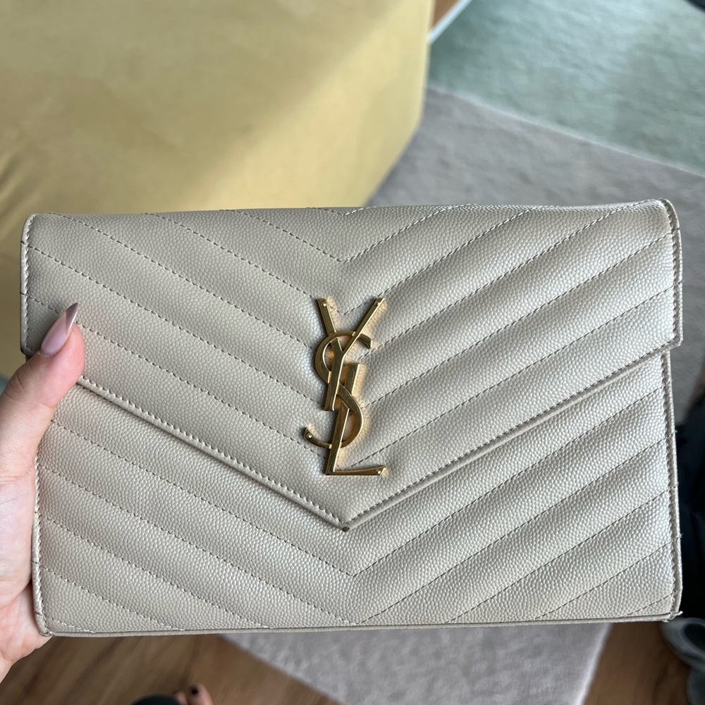 Saint Laurent Envelope Chain Wallet